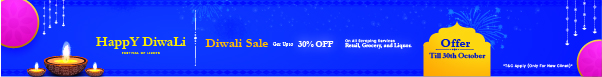 Diwali offer strips Mobile view